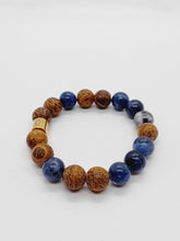 Load image into Gallery viewer, CALLIGRAPHY JASPER AND SODALITE BRACELET