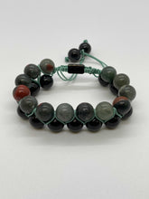 Load image into Gallery viewer, BLOODSTONE AND ONYX DOUBLE BRACELET