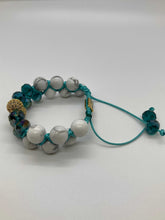 Load image into Gallery viewer, HOWLITE AND TURQUOISE DOUBLE BRACELET